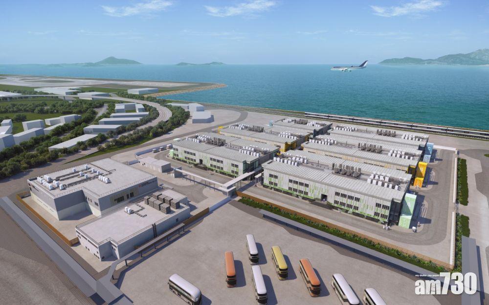 亞博館旁的臨時醫院樓高兩層,包括六座病房大樓及一座醫療大樓。圖為臨時醫院的設計構想圖。(政府新聞處)