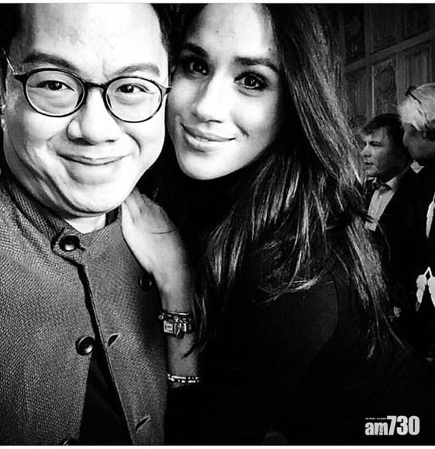 英媒指,周柳建成與梅根是朋友。(互聯網)