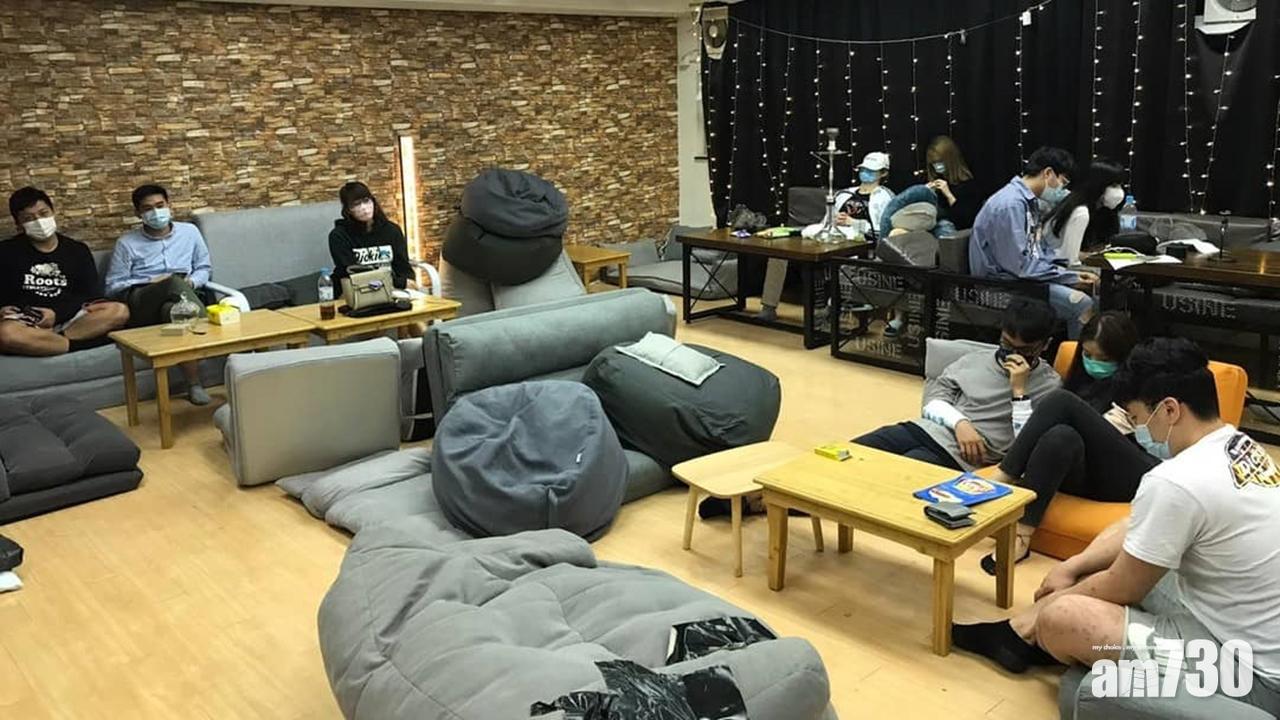 灣仔兩派對房凌晨多人聚集,24人被票控。(警方圖片)