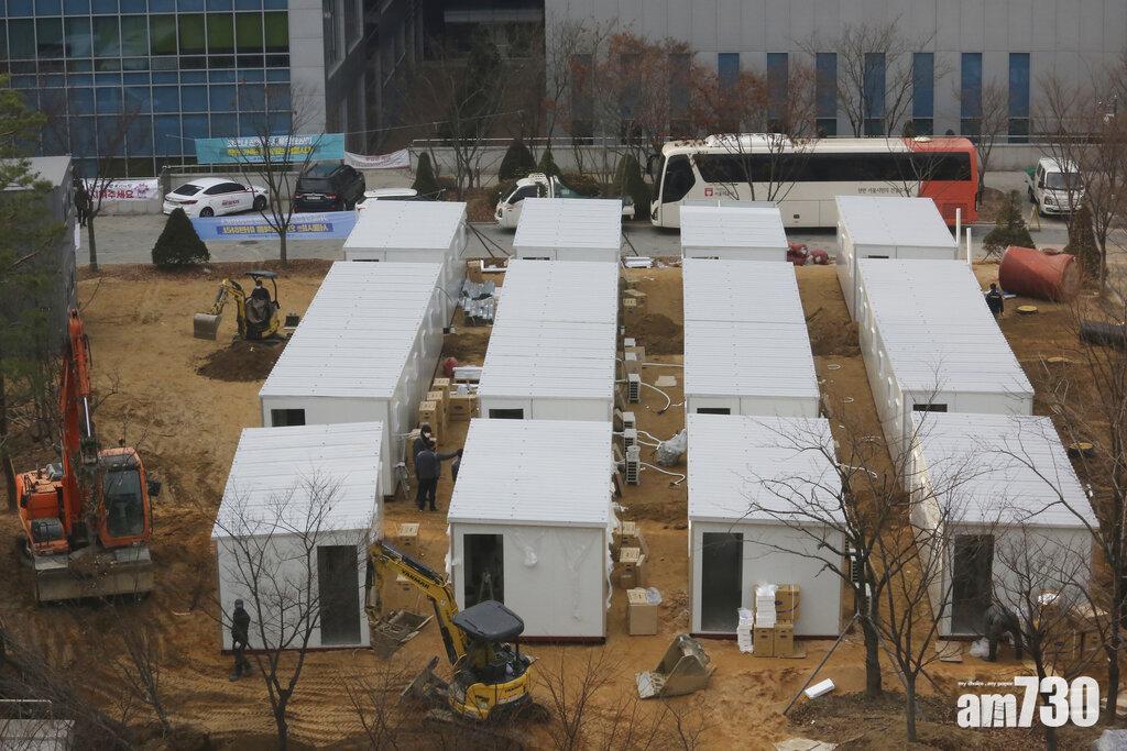 首爾醫院的貨櫃病房將首批投入使用。(美聯社)