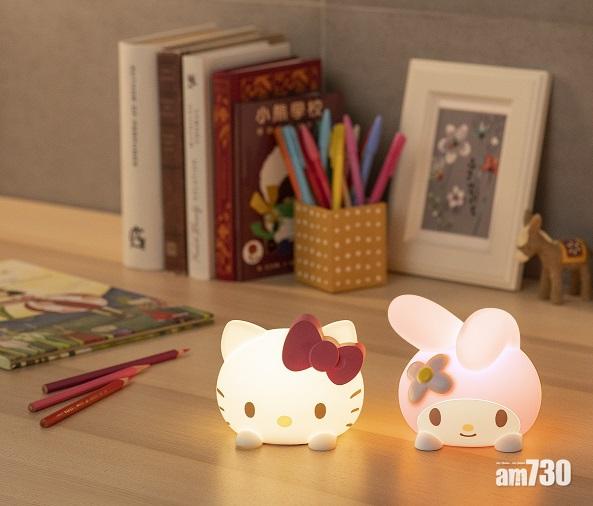 Sanrio LED 感應小夜燈特別以大頭造型設計,超可愛呀!