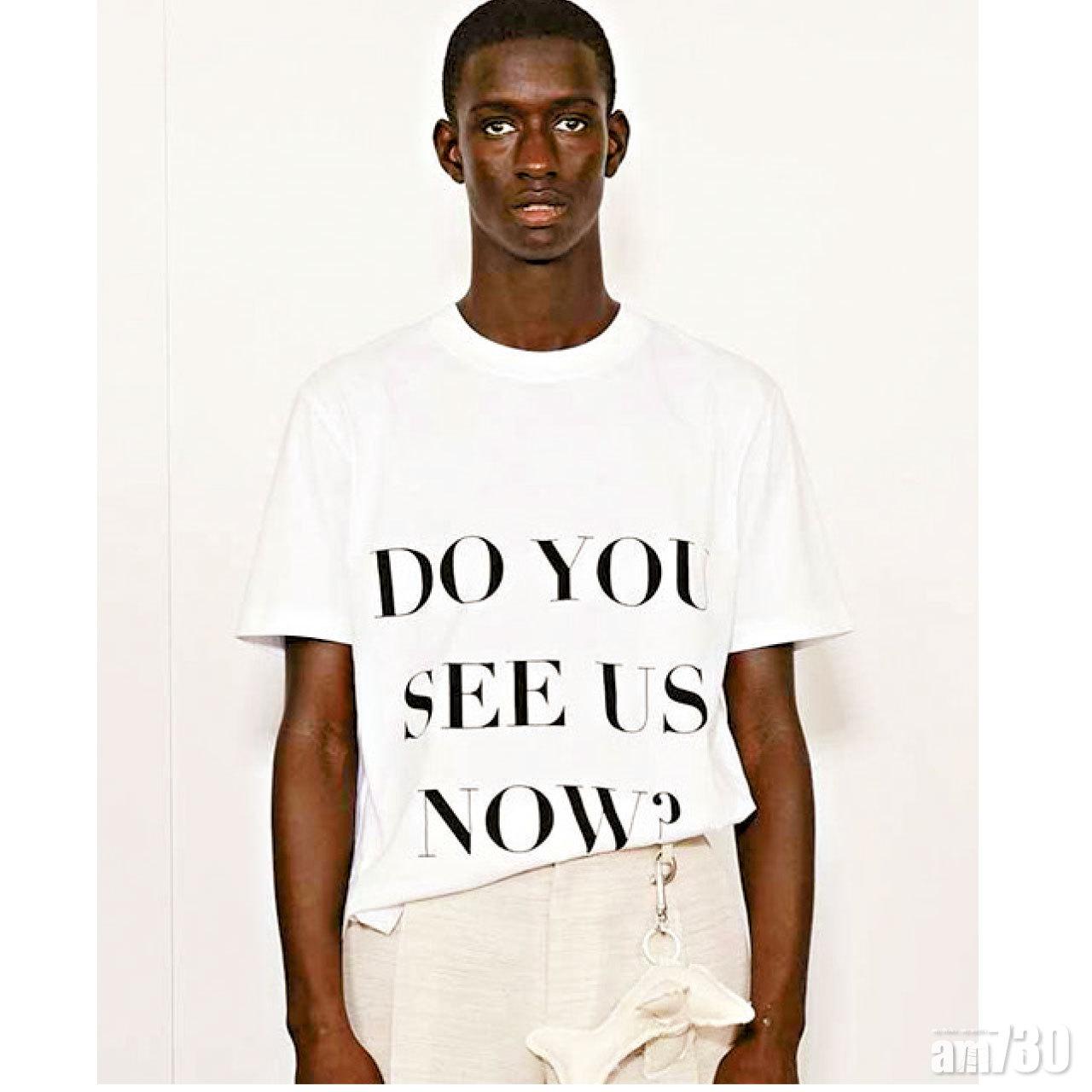 在巴黎男裝時裝周上,荷蘭品牌Botter慷慨激昂地為Black Lives Matter運動言志。