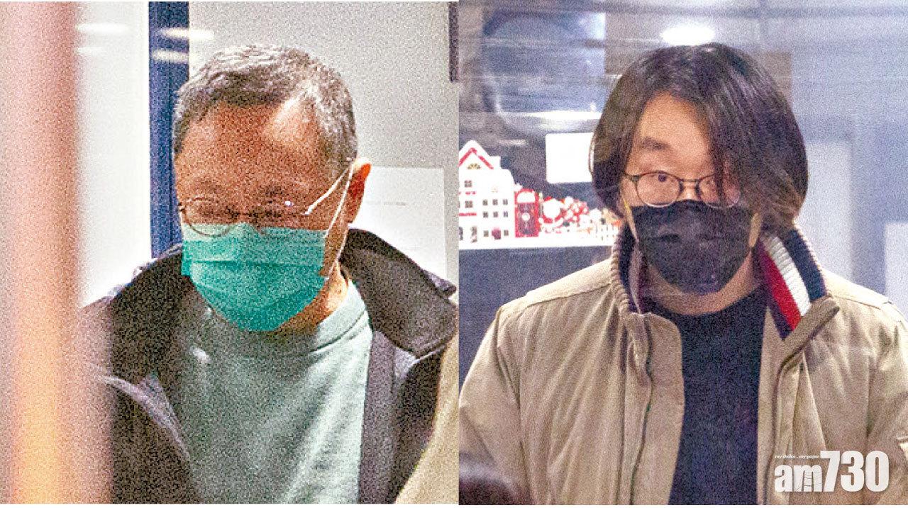 戴耀廷(左)、初選參選者林景楠(右)昨獲保釋。(蘇文傑攝)