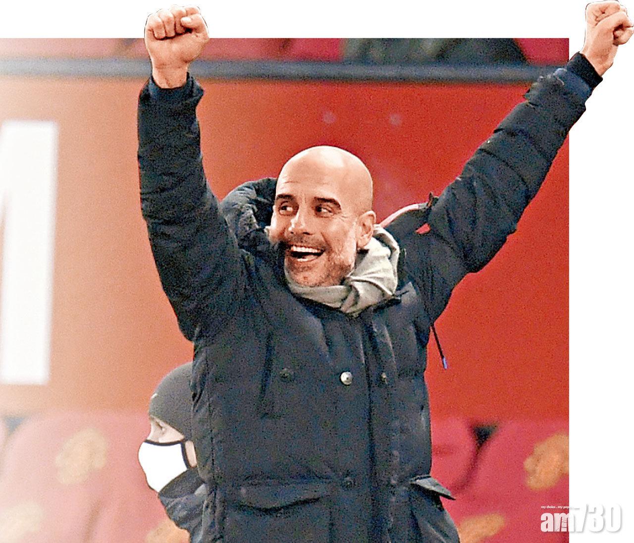 哥迪奧拿表現興奮。