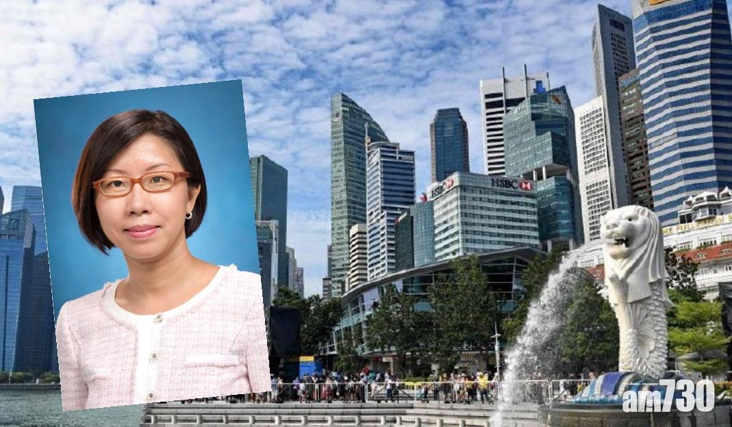 辭任民政局政助的黎穎瑜表示隨夫移居新加坡照顧兒子。(政府新聞處圖)