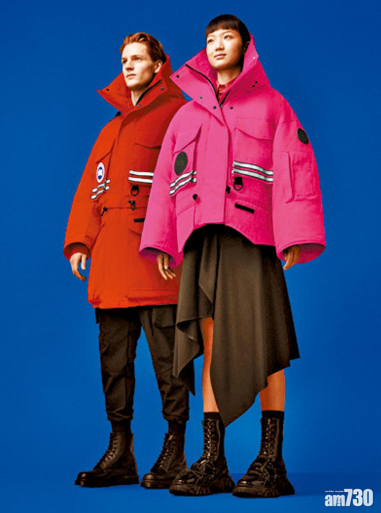 紅色Snow Mantra大衣 $14,600 / 粉紅色Snow Mantra大衣 $13,000