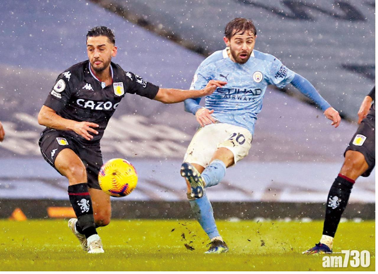 貝拿度施華為曼城先開紀錄。