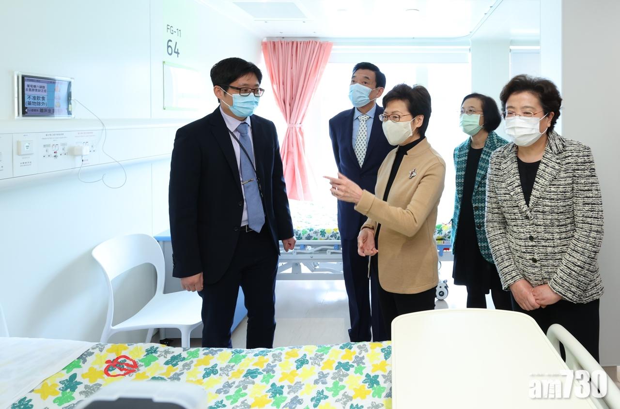 中心明日將首先啓用一個設有48張隔離病床的病房。(政府新聞處)