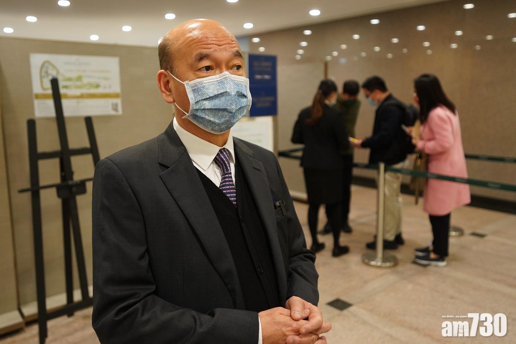 陳永傑料3月全月一手成交可達1,500至1,800宗。(陳奕釗攝)