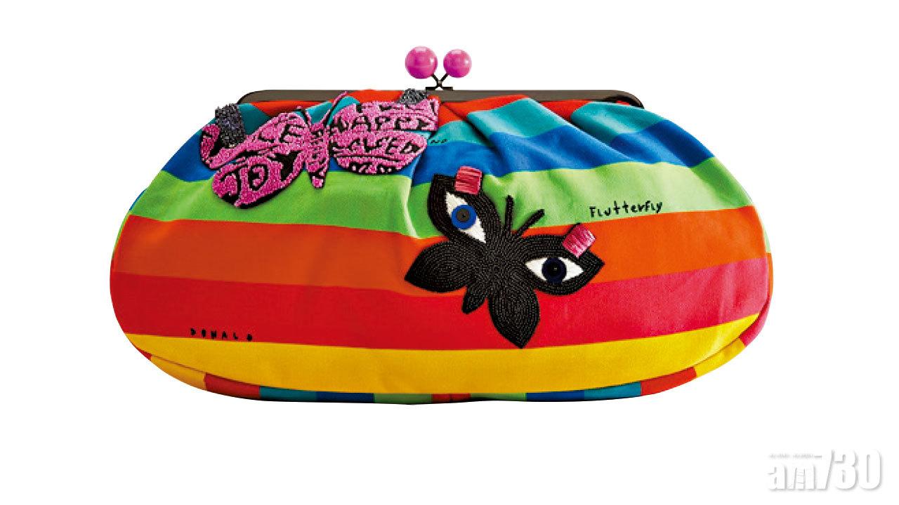 彩間圖案clutch bag $4,280