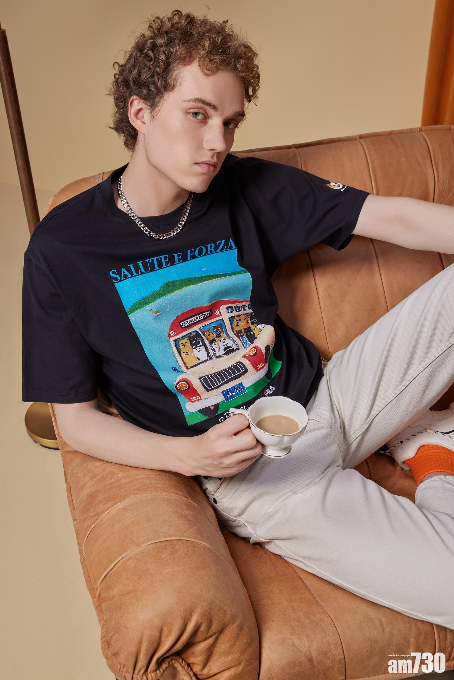 系列備有男裝Tee。$740