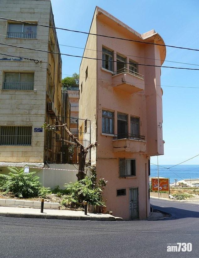 該建築物最闊部分有13呎,最窄部分僅2呎。(互聯網)