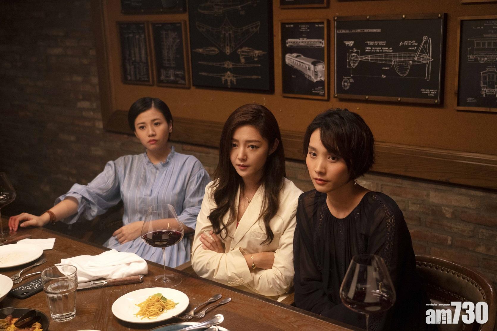 (右起)阿談、衛詩雅和楊偲泳不約而同欽點朱康參演。