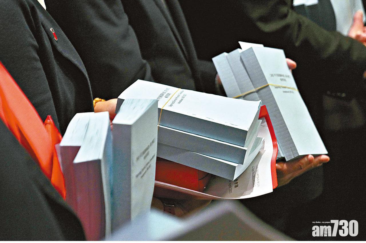 有議員形容草案「厚過兩本電話簿」。(莊振邦攝)