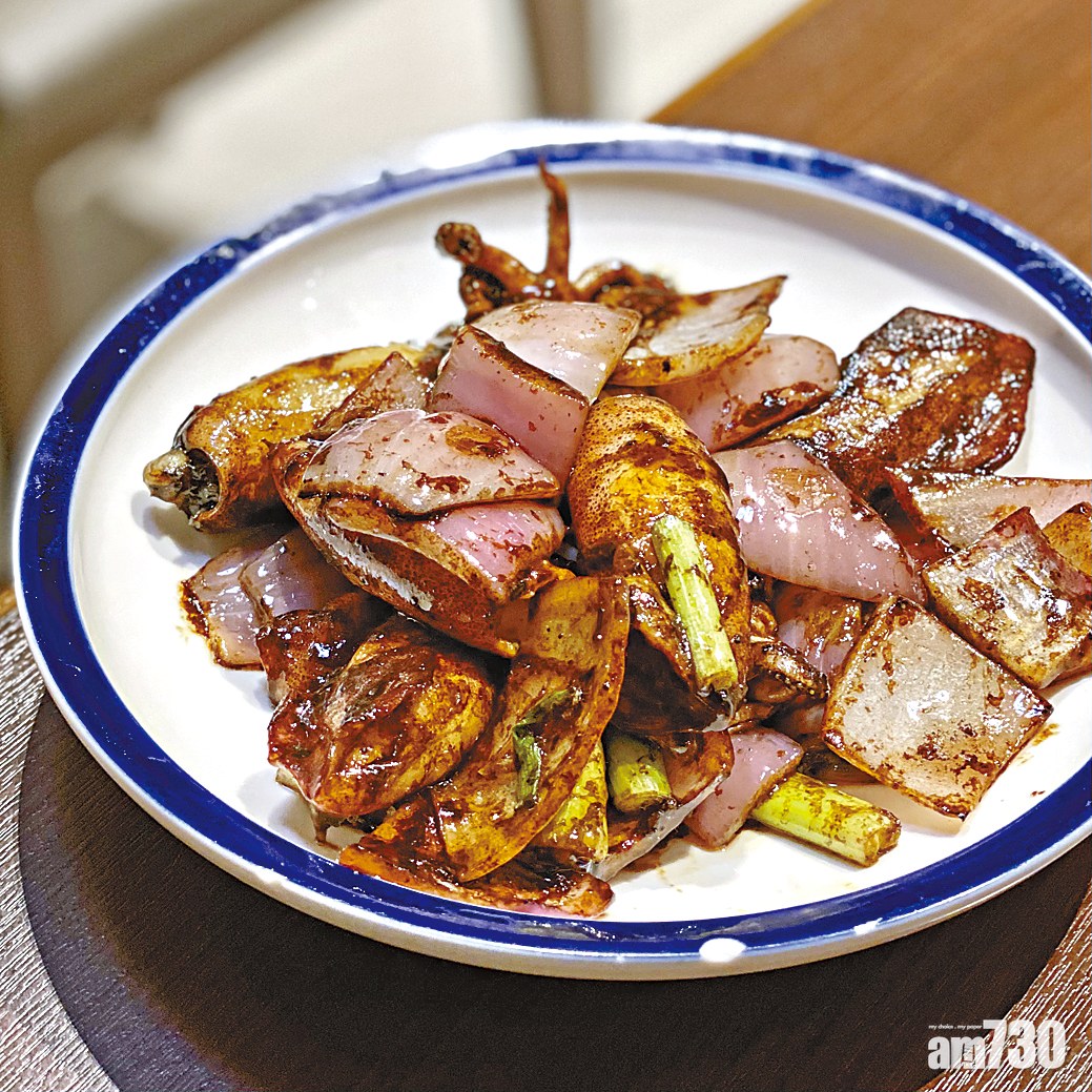 紅蔥爆連墨汁鮮吊桶