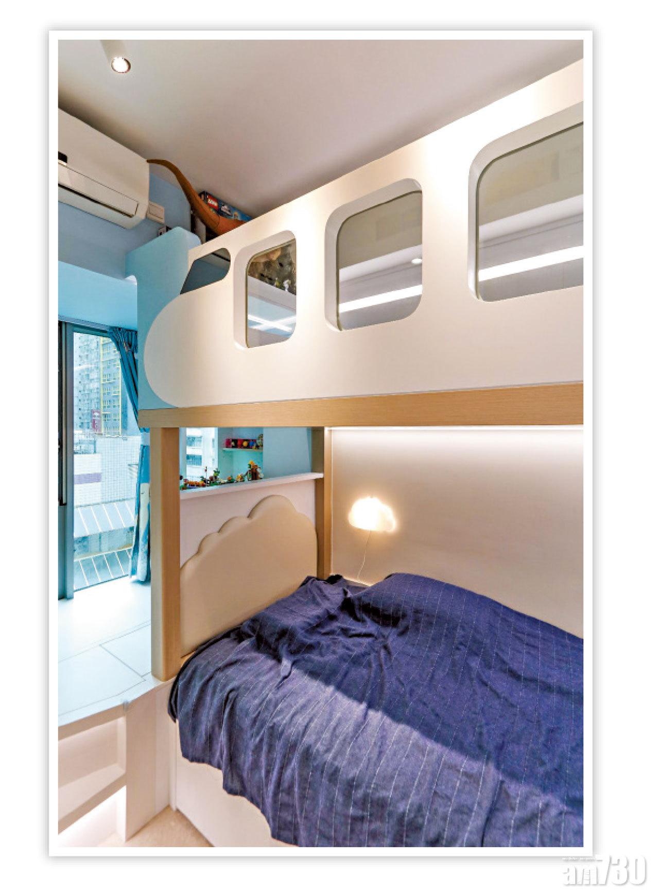 航空主題令小朋友房的設計更具玩味。