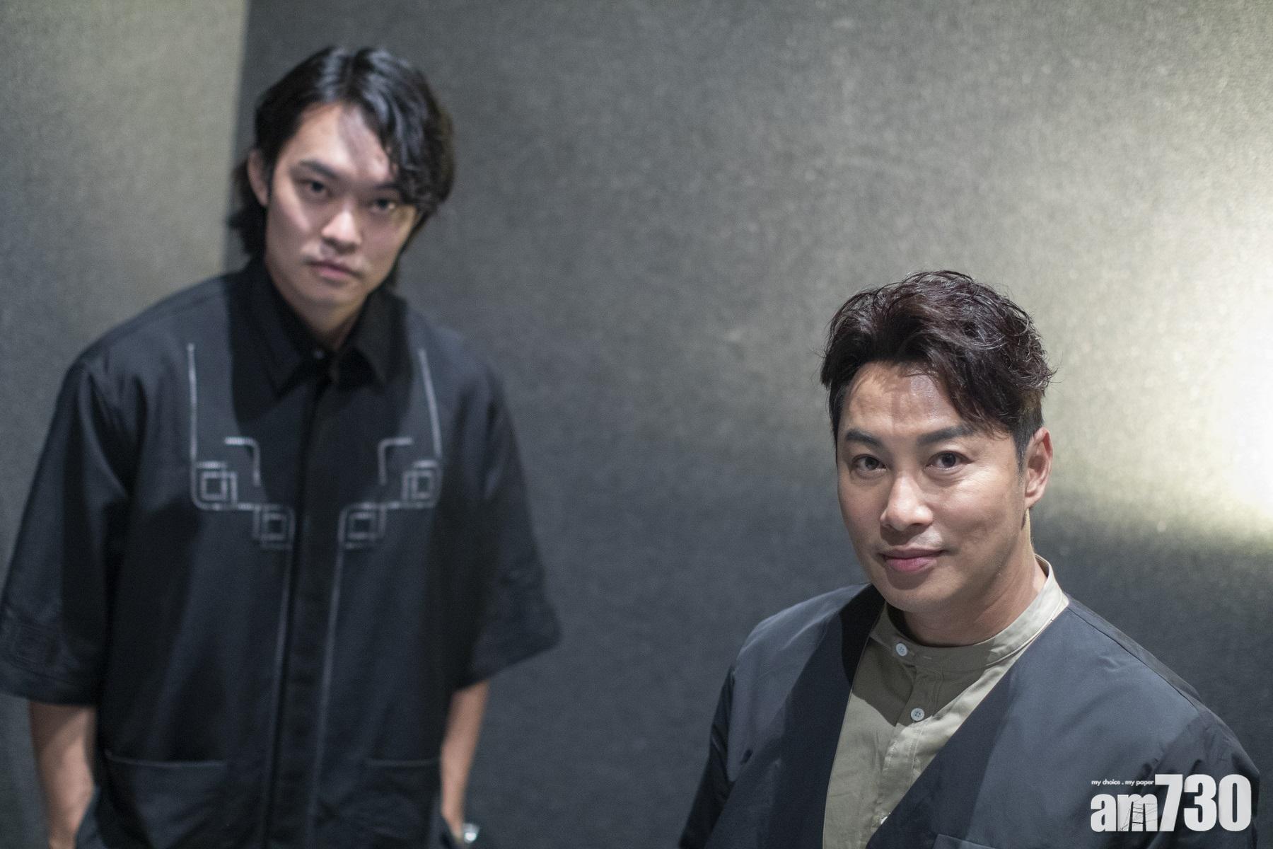 譚耀文大讚胡子彤演戲自然很好學。(蘇文傑攝)