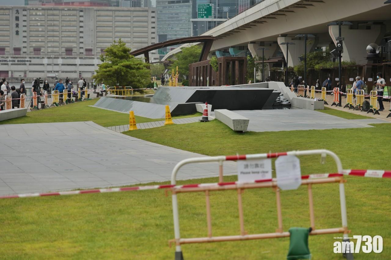 聲稱懷疑受梘液影響需要關閉的觀塘海濱音樂噴泉,終於完成清潔今日重開。(資料圖片)