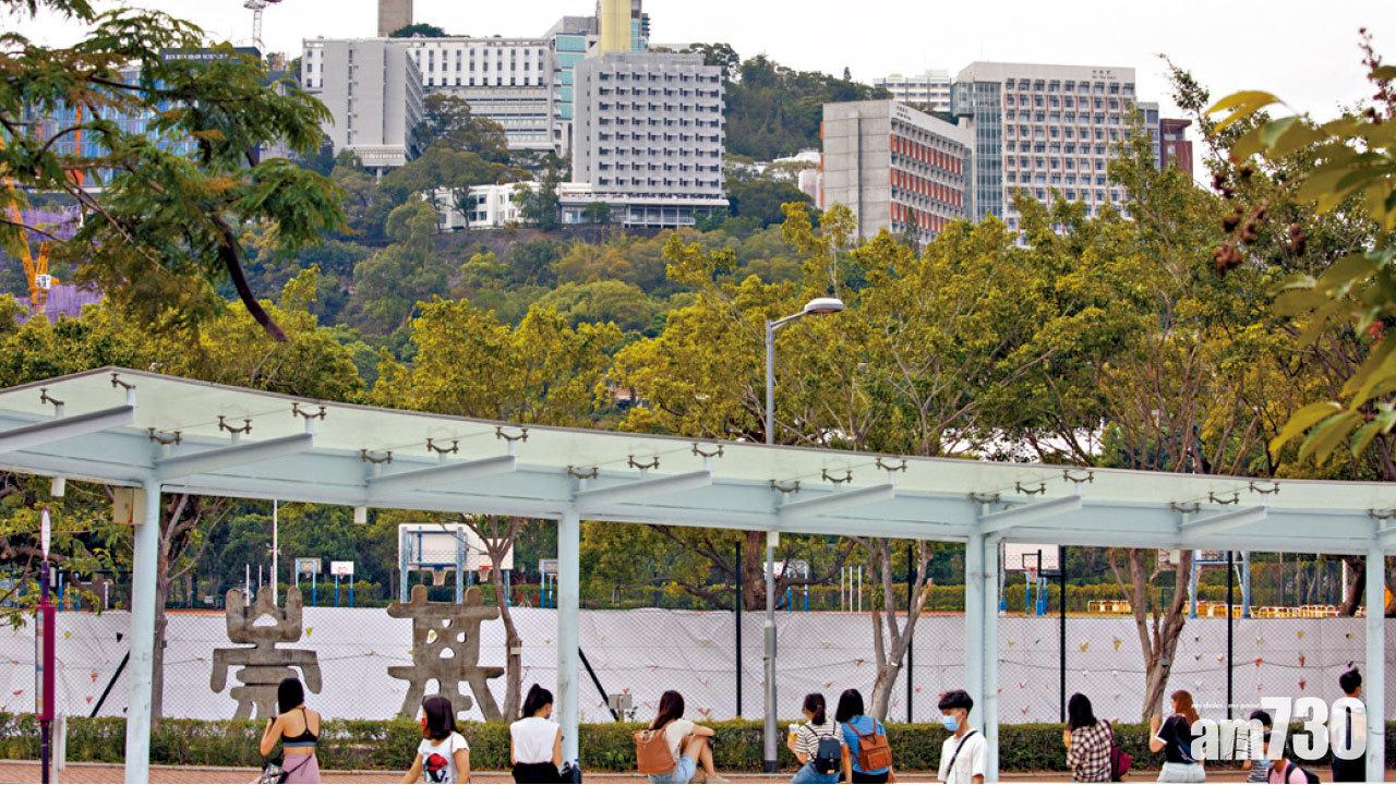 中大呼籲師生接種新冠疫苗。(蘇文傑攝)