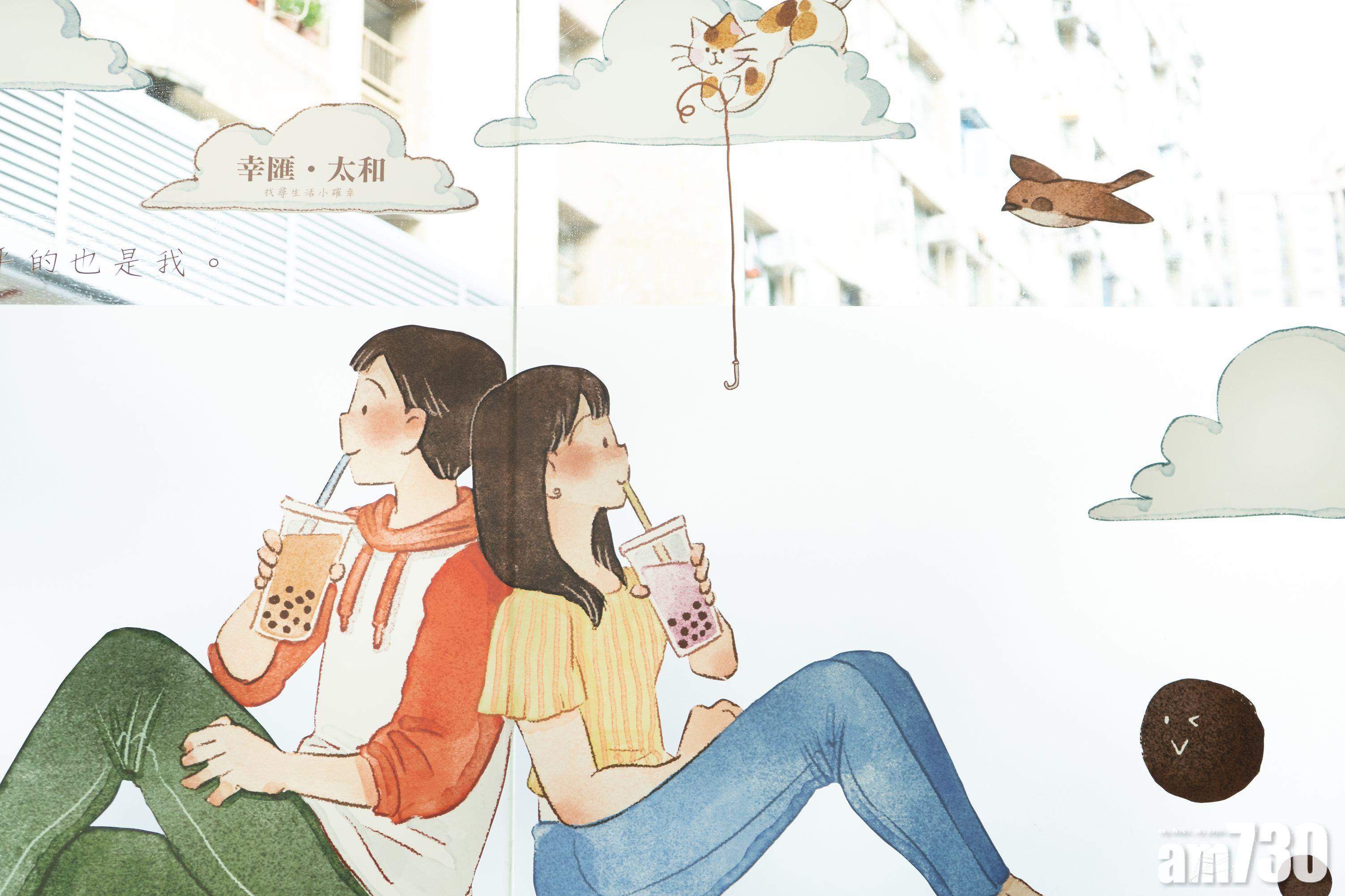 場內不同角落設有文青風打卡位