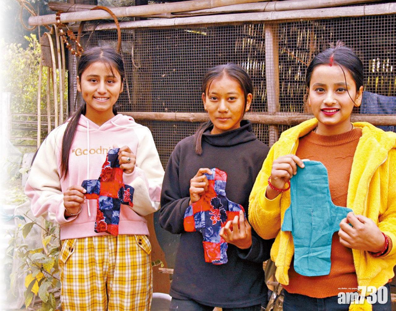 可重用布衛生巾為女孩解決缺乏衛生用品問題,她們也可在工作坊得知更多有關月經衛生資訊。