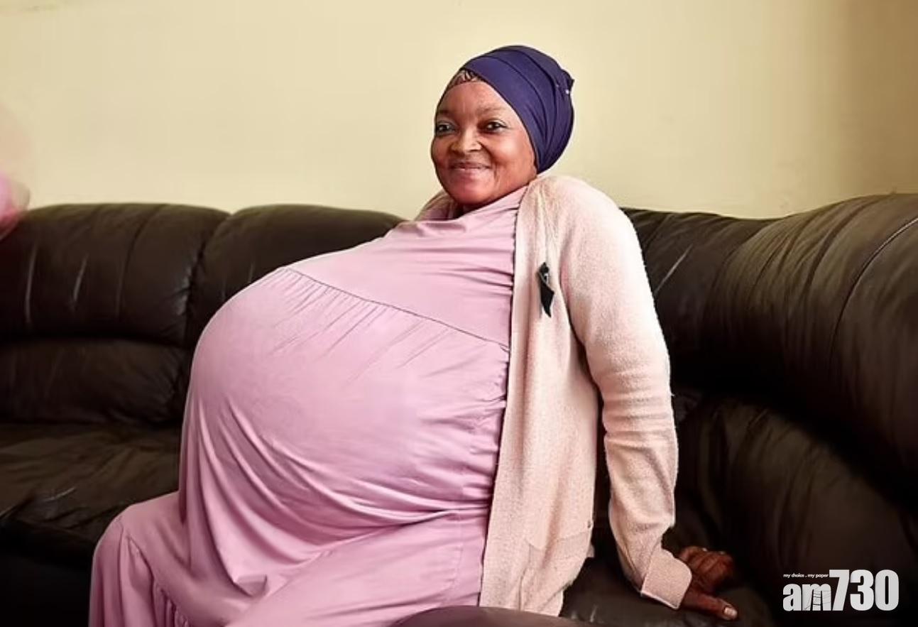 西索爾報稱在醫院剖腹生產10胞胎。(互聯網)