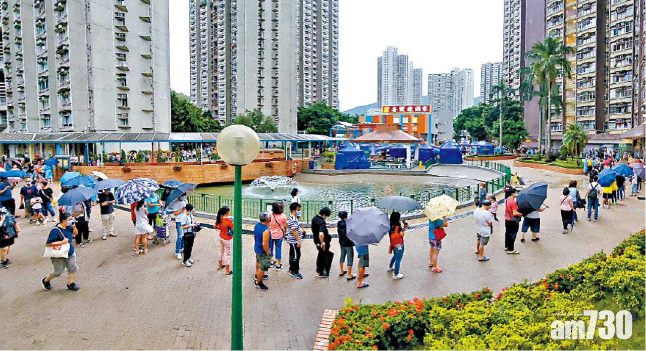 大埔公共水井因污水樣本呈陽性,多幢住宅居民要強制檢測。(蘇文傑攝)