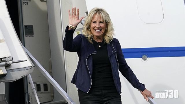 拜登指,第一夫人下月或參加東京奧運開幕儀式。(AP)