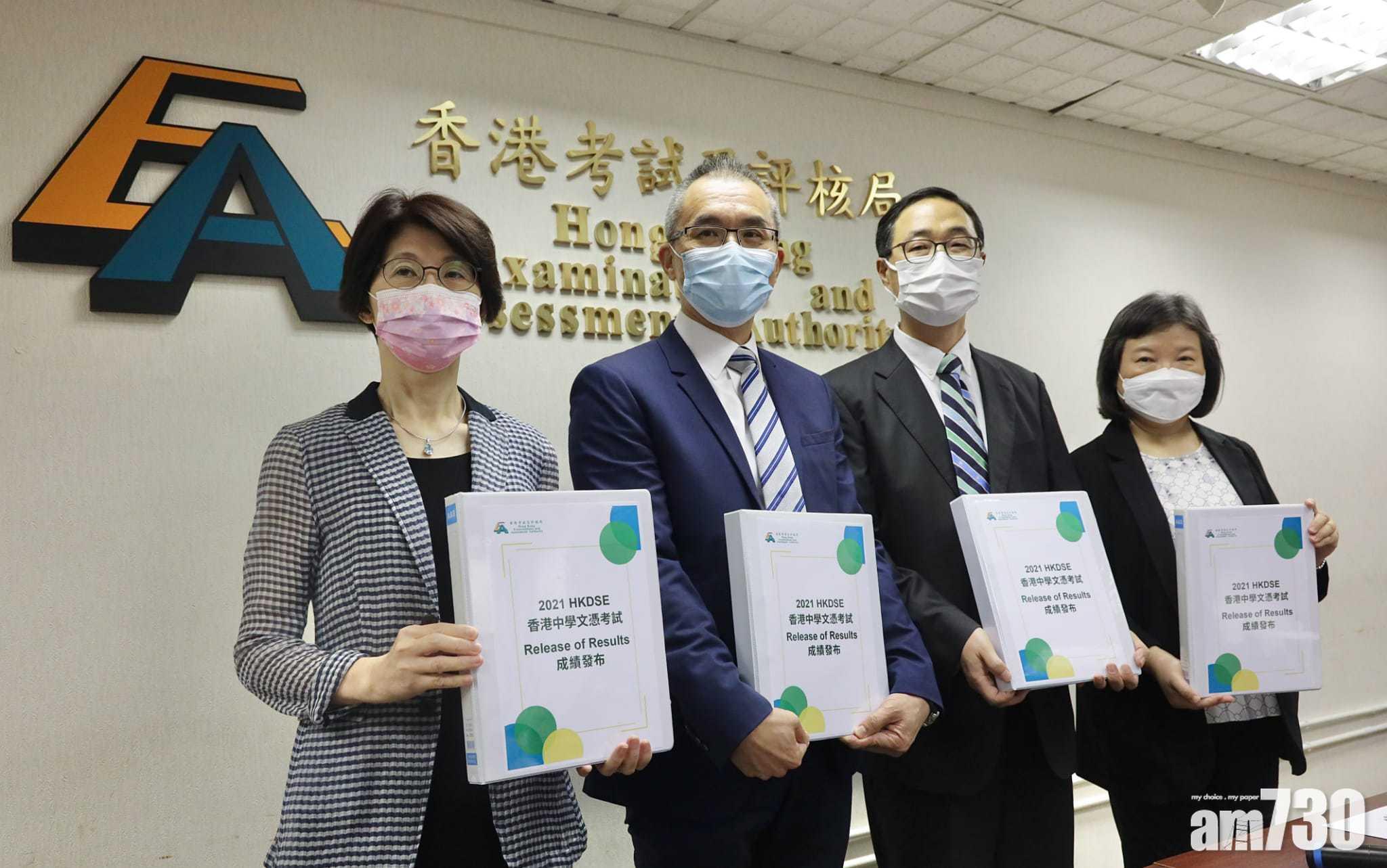 考評局公布,今年中學文憑試,考獲符合報讀本地大學入學最低要求日校校生有的17,786人。(蘇文傑攝)