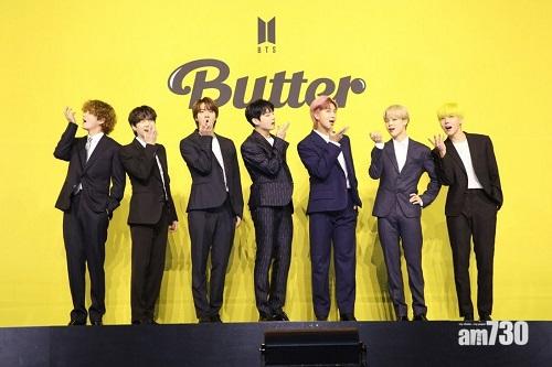 《Butter》連續7星期登Billboard No.1。