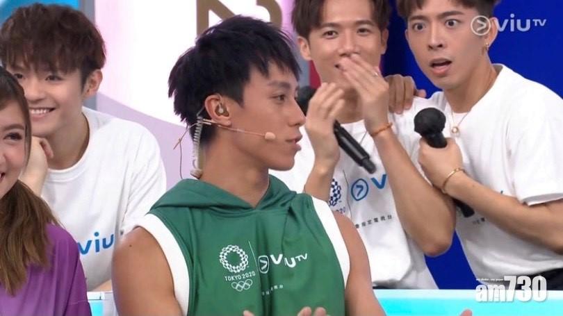 Edan扮驚訝。(ViuTv截圖)