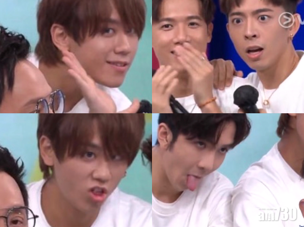 姜濤、Anson Lo與Edan整古做怪。(ViuTv截圖)