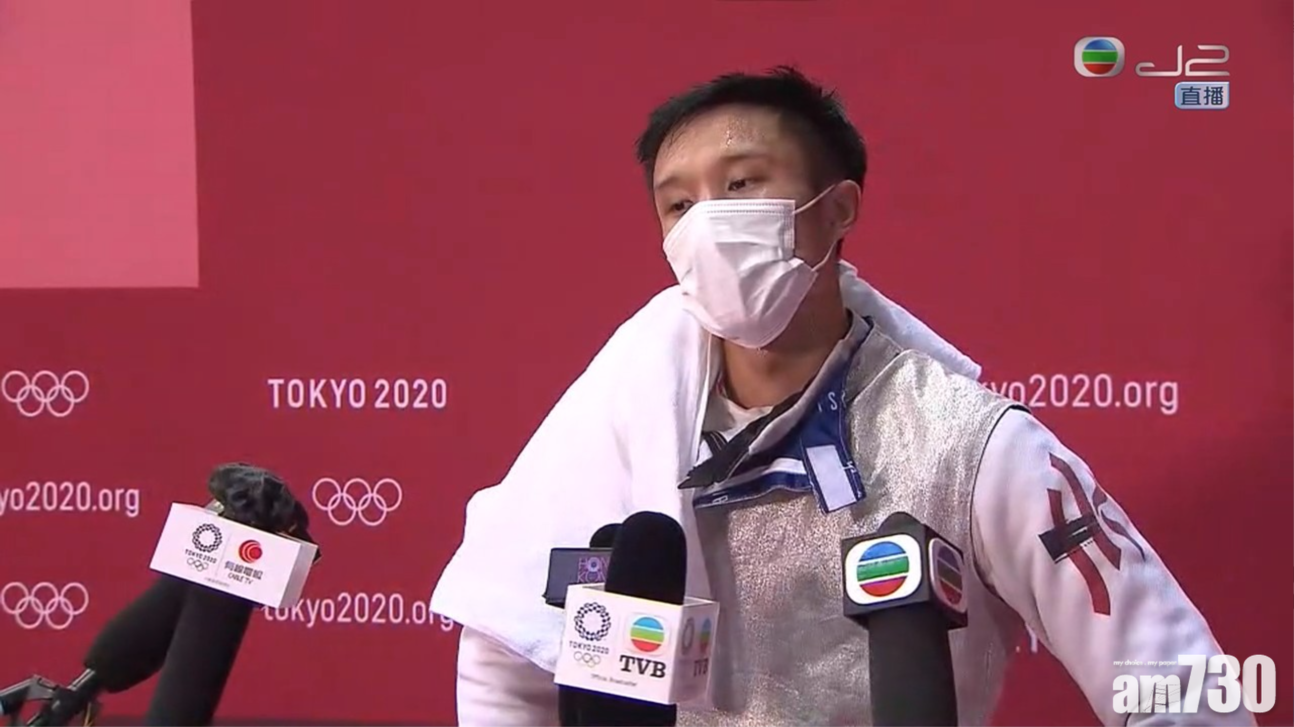 蔡俊彥在鏡頭前多謝Edan。