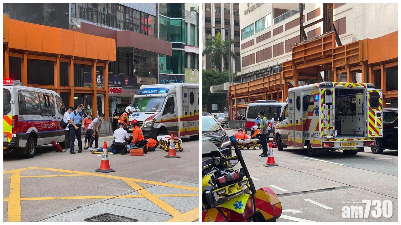 灣仔七人車疑違規右轉,男途人捱撞送院不治。(香港突發事故報料區@FB)