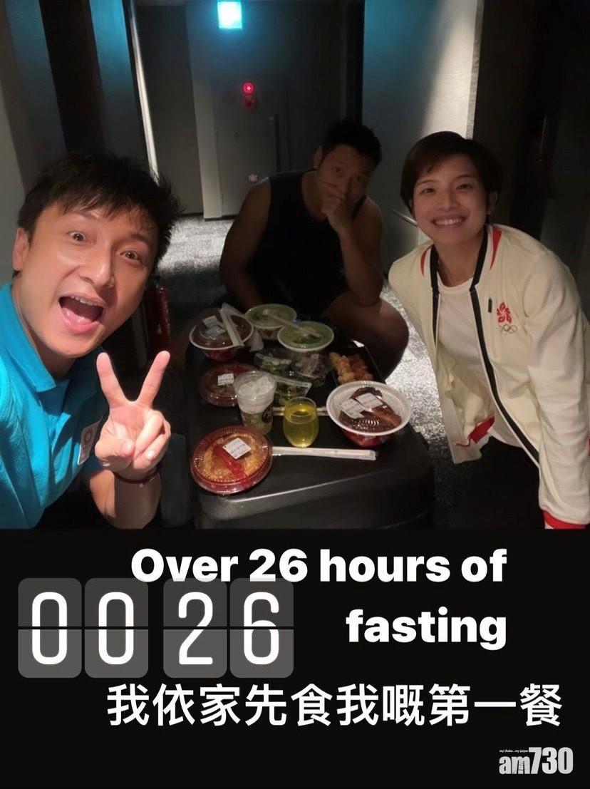 昨晚,方力申採訪至凌晨12點半才吃第一餐。