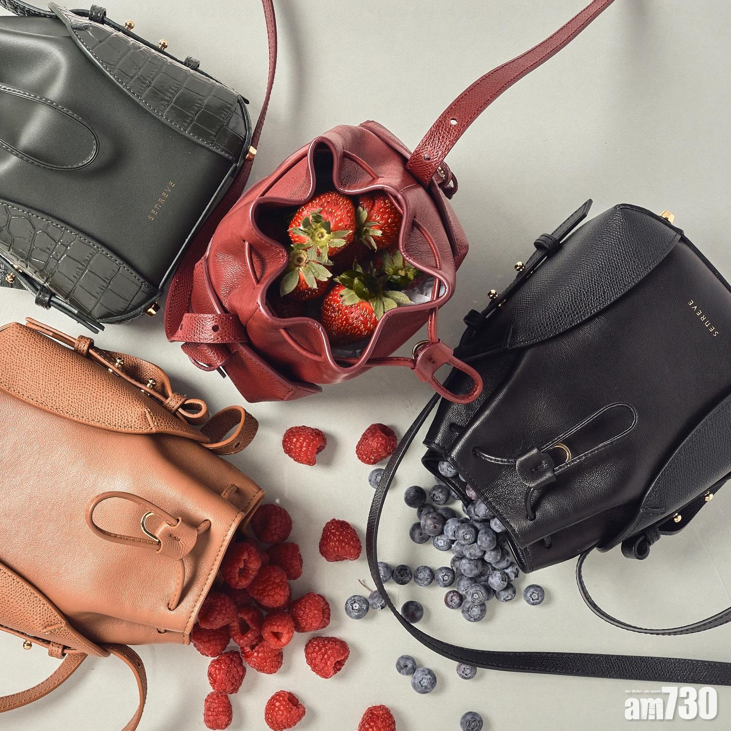 Fiore及Mini Fiore水桶包結合堅挺的外殼及柔軟皮革,為造型注入實用性與優雅美感。水桶包可作斜揹袋或單肩包,並有Amica Misto純素皮革及新推出的Pebbled Misto荔枝纹皮革可供選擇。