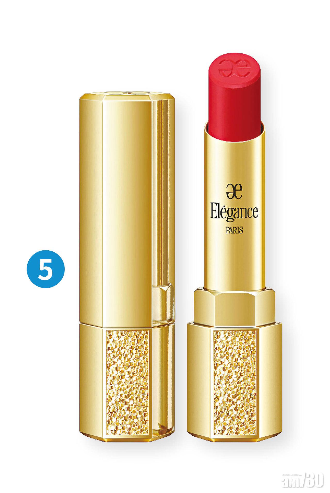 5. 瑰麗持色潤澤唇膏(#19 Pomegranate Red) $290 (d)
石榴紅的色調予人充滿活力的感覺,只要輕輕塗抹,即時呈現清澈透亮的色彩,同時能遮蓋唇部細紋,長時間保持完美色澤及光澤。