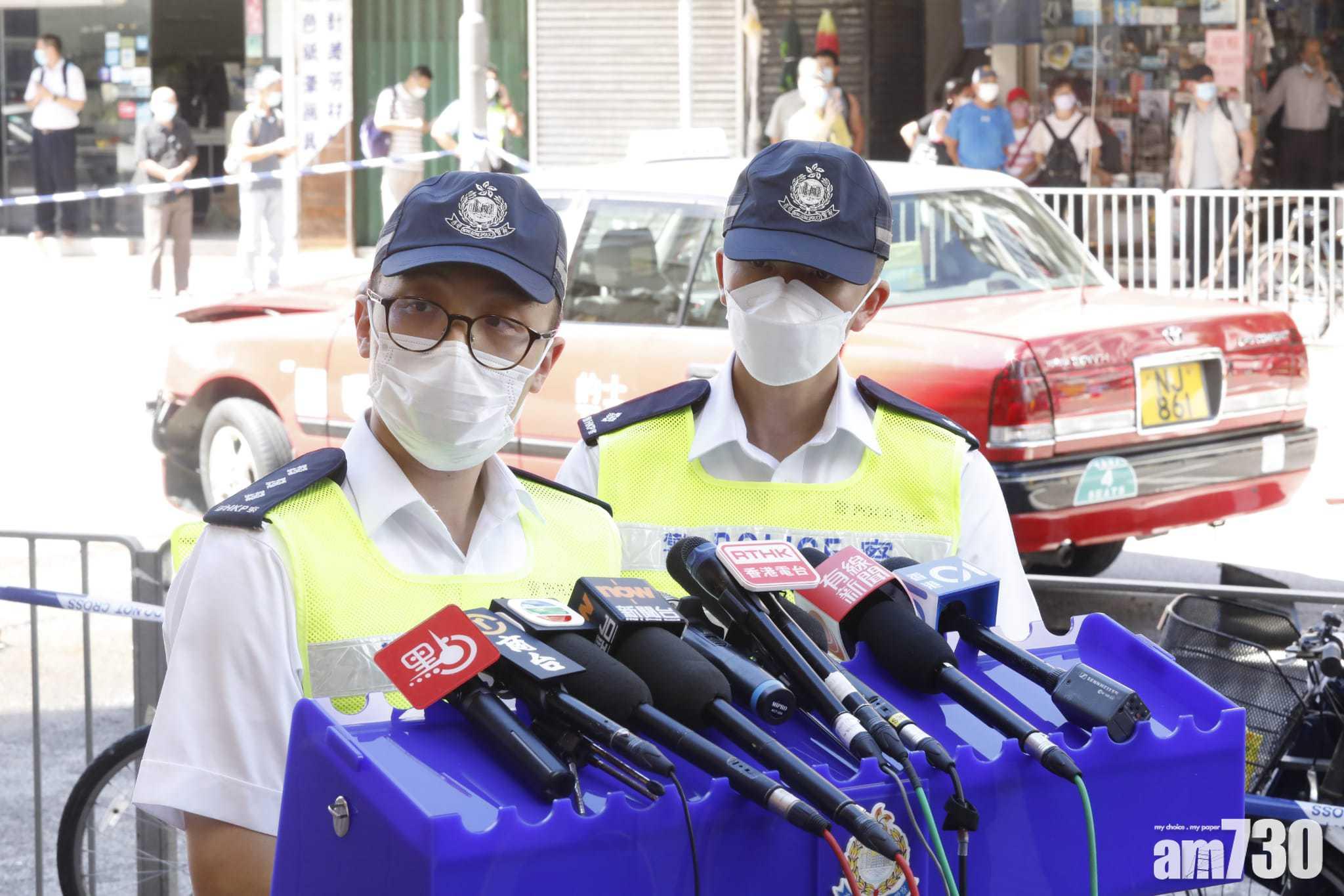 交通意外調查組署理總督察曾嘉俊交代案情。(林俊源攝)