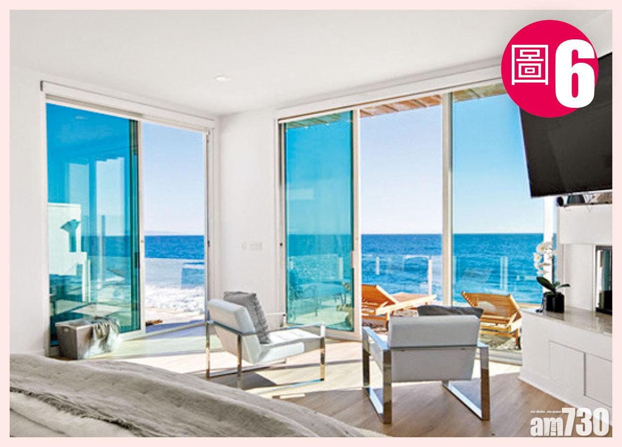 (圖6)主人房採用落地玻璃窗來欣賞無敵海景。