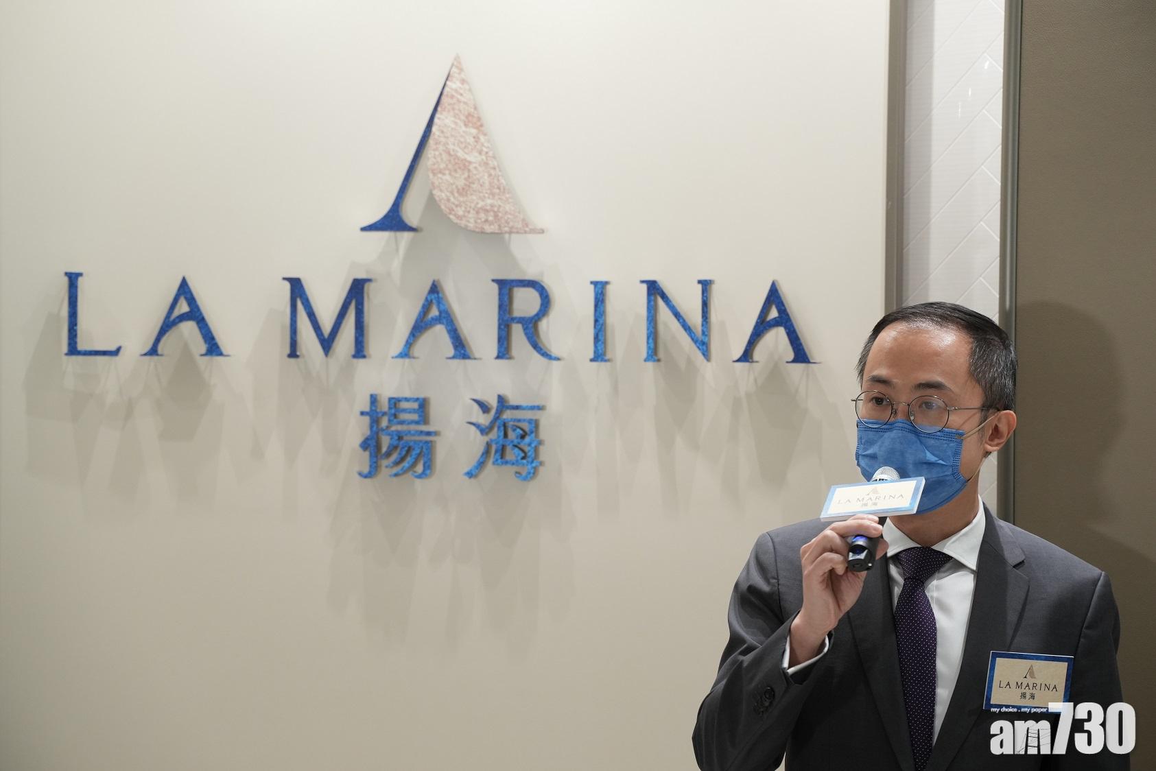湯耀宗表示,揚海首批單位開價後,隨即接受認購。(陳奕釗攝)