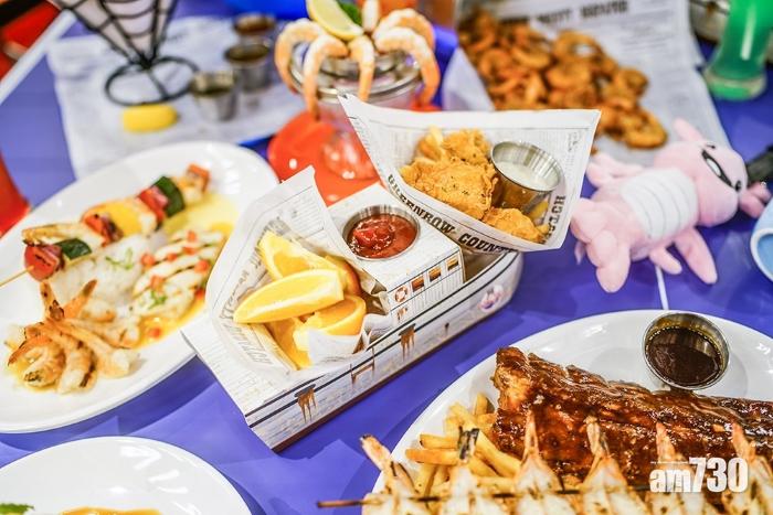 阿甘蝦餐廳主打各式鮮蝦菜式,份量十足。(互聯網)