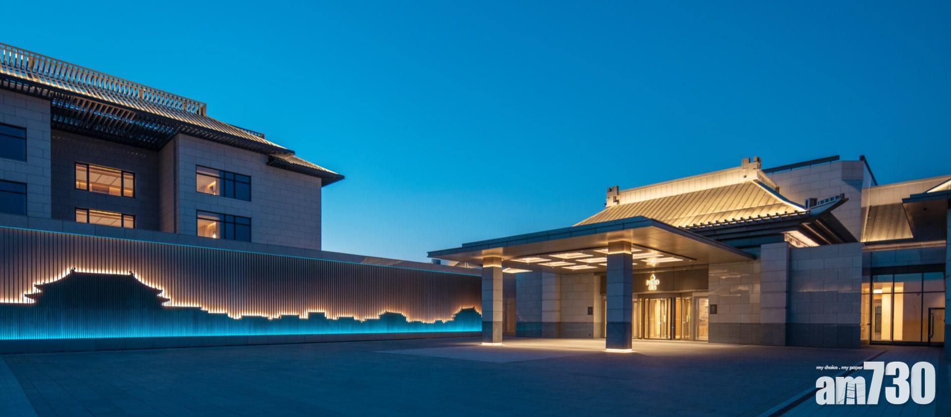 北京環球影城「諾金度假酒店」設計靈林來自圓明園。(互聯網)