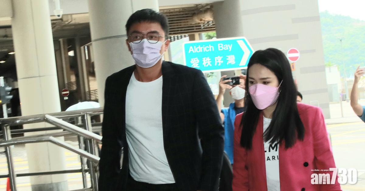 楊明與莊思明於今早抵達法院出席聆訊。