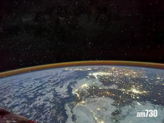 7月30日,湯洪波拍攝的北非大陸。(中國載人航天工程辦公室)