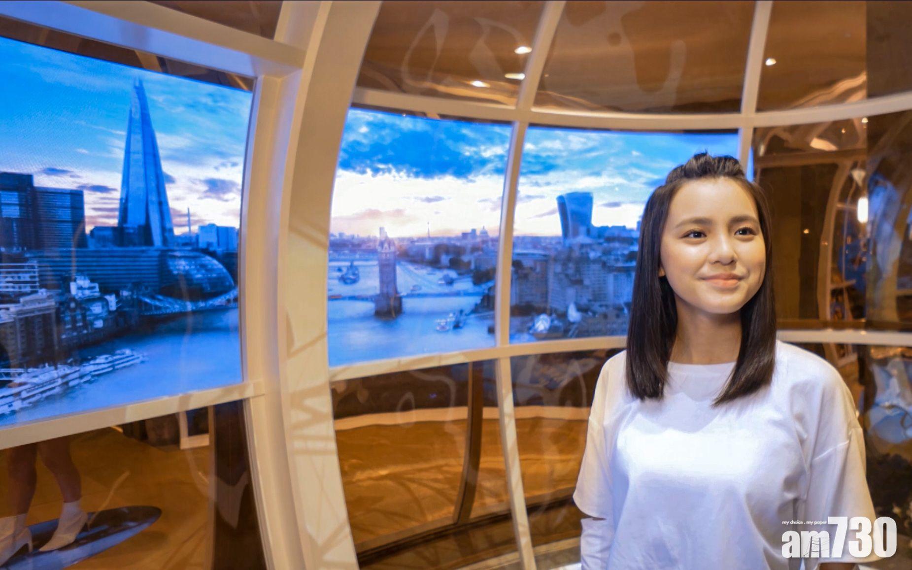 今次是Chantel首次拍樓盤廣告。