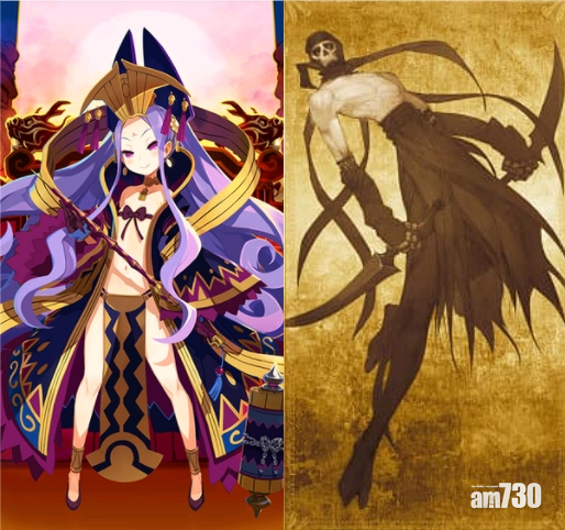 《Fate/Grand Order》遊戲畫風突然由可愛風,急轉成暗黑風。圖為角色武則天。(網上圖片)