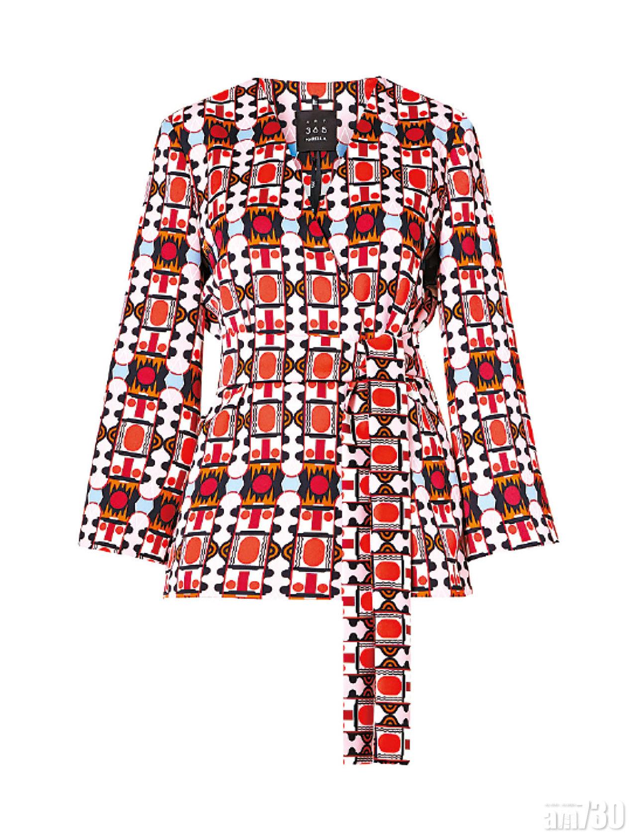 幾何圖案束腰top $4,480(D)