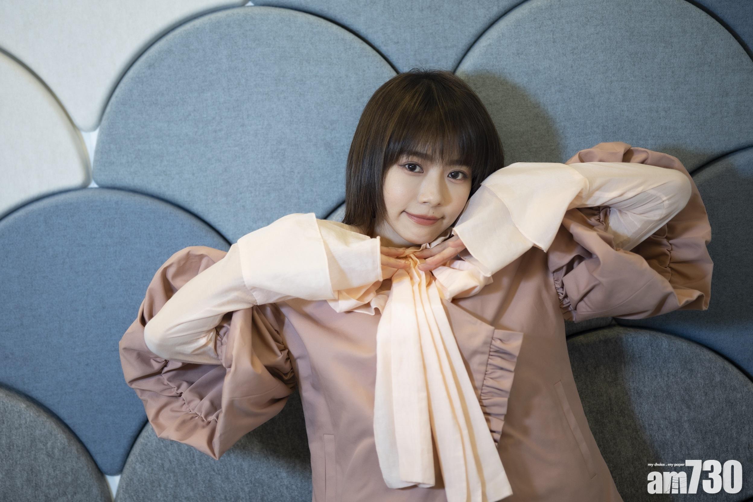 林明禎欣賞港人有話直說。(蘇文傑攝)