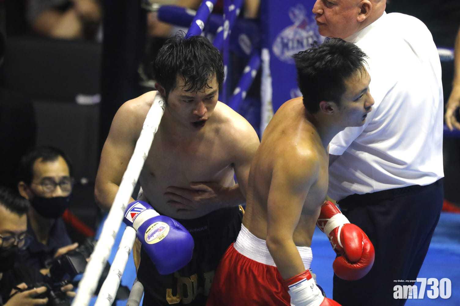 林作面部傷勢明顯。(林俊源攝)