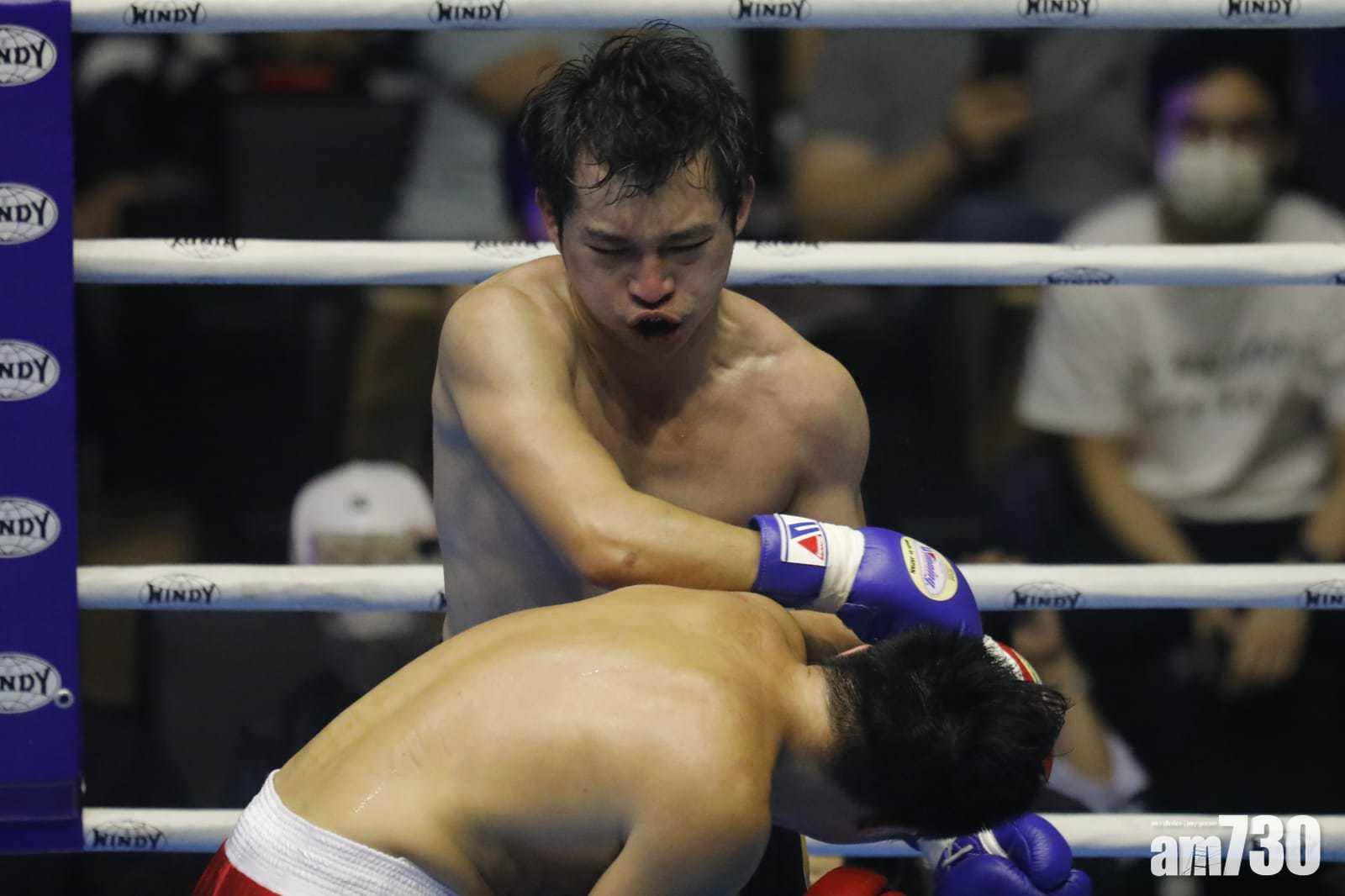 林作一度打中鍾培生。(林俊源攝)